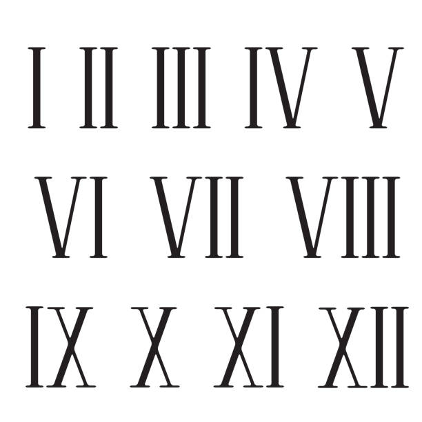 レトロローマ数字、あらゆる目的のための素晴らしいデザイン。 - abstract learning education ancient点のイラスト素材／クリップアート素材／マンガ素材／アイコン素材