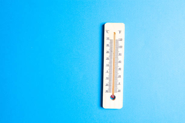 istock wooden thermostat on blue background 1318817395