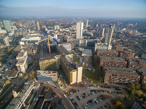 Eindhoven Cityscape, Netherlands. Urban Skyline