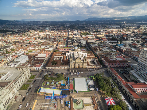 Guatemala City Cityscape. Central America city.