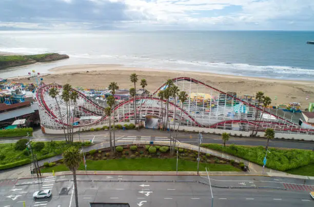 Photo of Santa Cruz Beach Boardwalk’s and the Giant Dipper