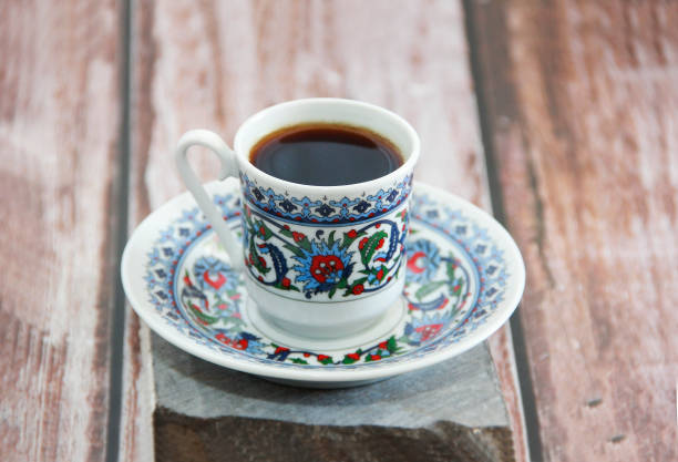 istock traditional oriental drink turkish black coffee in a mug 1318827097