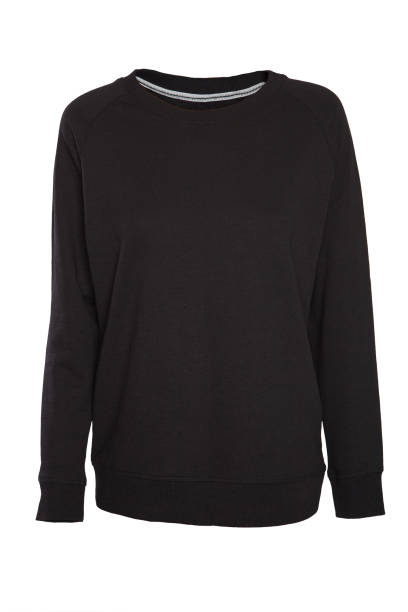 istock black sweatshirt, jacket on white isolated background with place for text. Mockup template for adding your a content. 1318835425