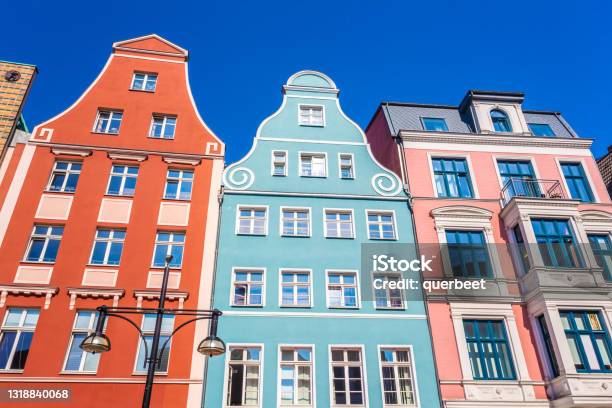 Old Houses In Rostock Stock Photo - Download Image Now - Rostock, Ancient, Building Exterior