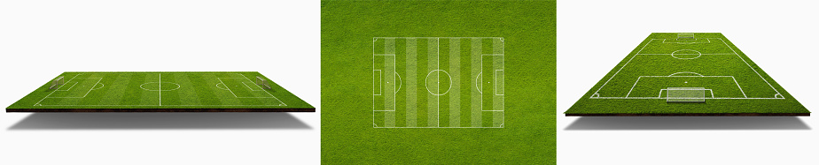 Soccer field from above - texture background - big collection