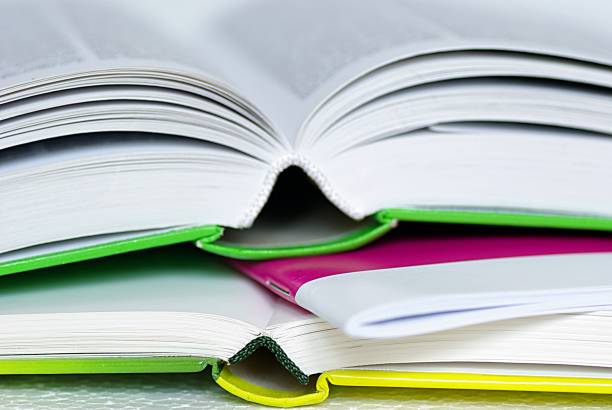 istock Books stacked with colorful book backing 1318845492