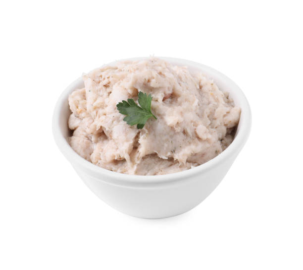 istock Lard spread in bowl isolated on white 1318849943