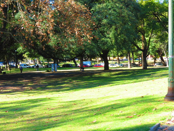Buenos Aires, Argentina -June 29 , 2018  Public park in Recoleta district in capital city.