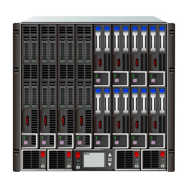 Server Blade Rack Icon Free rack mounted blade server outline Illustrations & Vectors ...