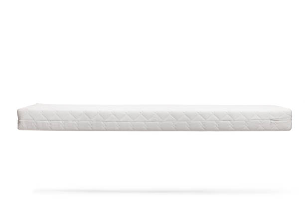 istock Studio shot of a white mattress floating 1318858137