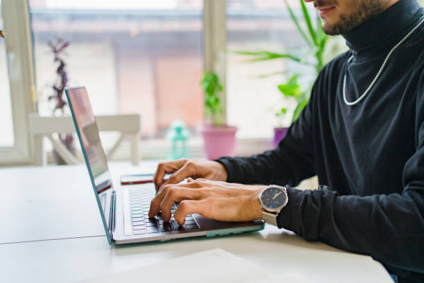 istock Young Turkish man working at Home 1318862753