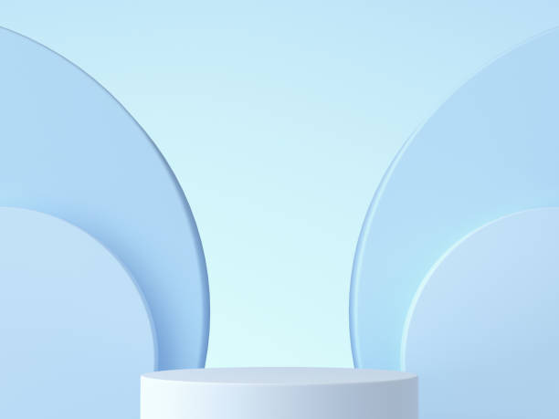 istock Minimal scene with podium and abstract background. 3d rendering 1318869776