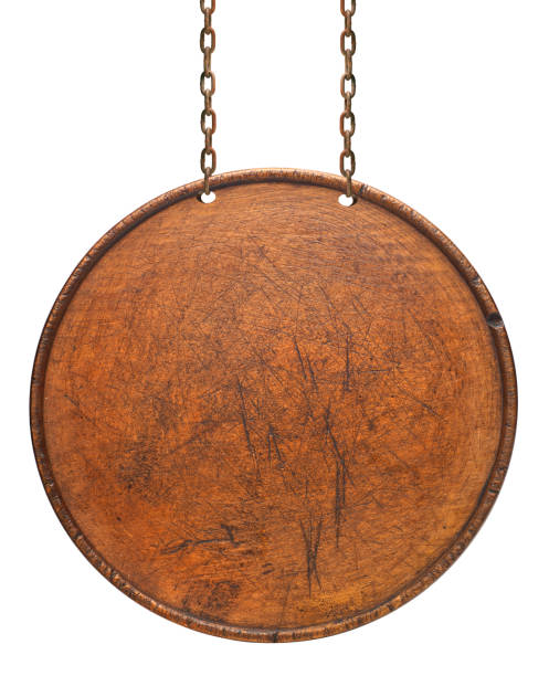 Old wooden board isolated