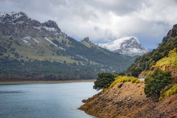 Cúber is an artificial water reservoir located at the valleys of Puig Major and Morro de Cúber, on the island of Majorca, Spain. With the Gorg Blau, they provide water to the city of Palma de Mallorca and the surrounding areas by the Almandrà torrent.