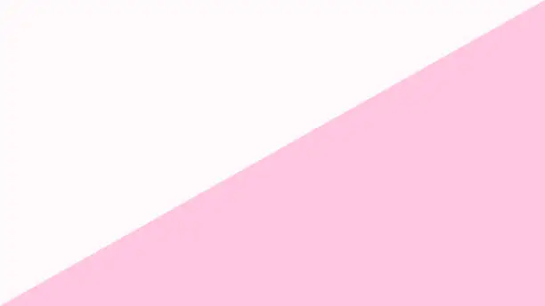Vector illustration of pink pastel soft color and white for banner background, simple pink white pastel color in top view for background