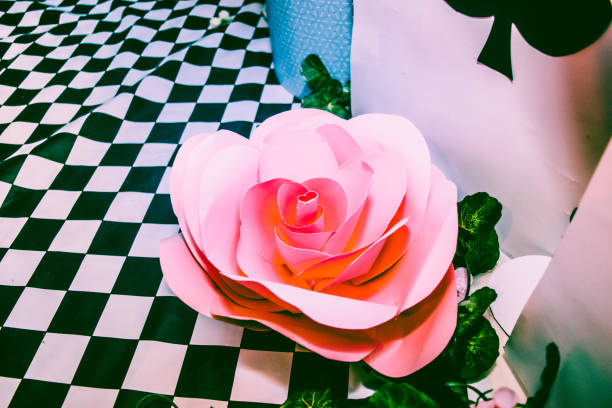 Paper flower stock photo