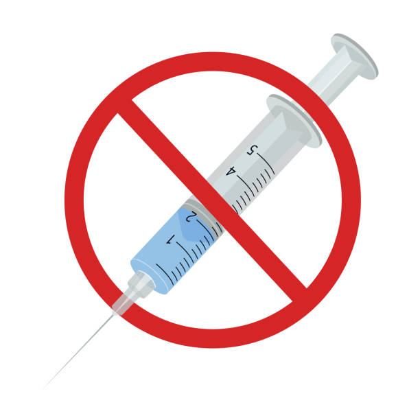 illustrations, cliparts, dessins animés et icônes de pas de seringue sur fond blanc - cold and flu vaccination injecting aids