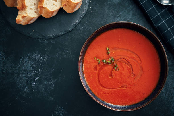 istock Creamy Tomato Soup with Olive Oil and Thyme 1318887876