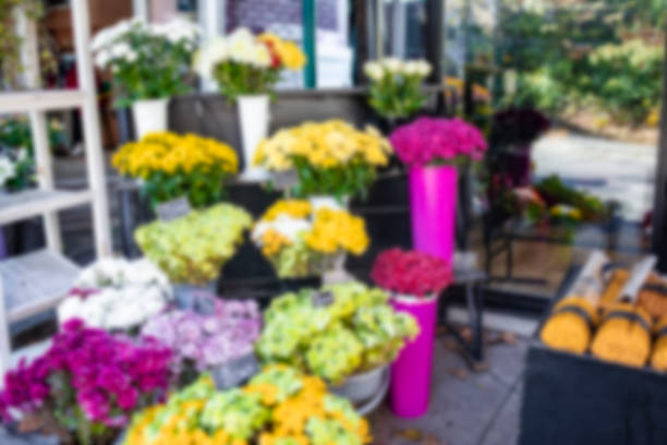 Multicolored imitation flowers