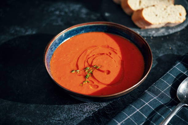 istock Creamy Tomato Soup with Olive Oil and Thyme 1318888000