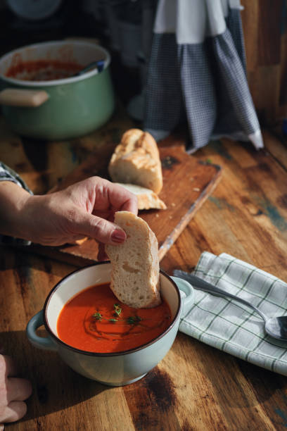 istock Creamy Tomato Soup with Olive Oil and Thyme 1318889101