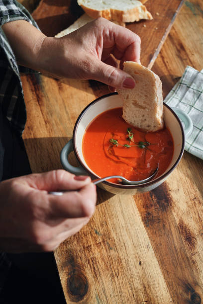 istock Creamy Tomato Soup with Olive Oil and Thyme 1318889174