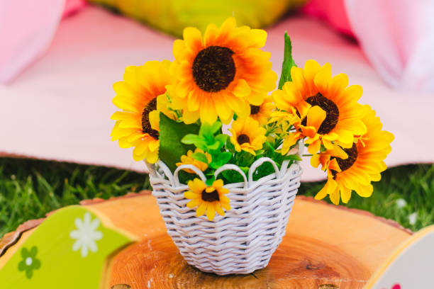 Sunflowers stock photo