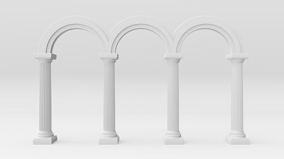 Colonnade, row of classical stone columns