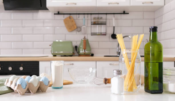 istock Composition With Assorted Food Products And Kitchen Utensils 1318893891