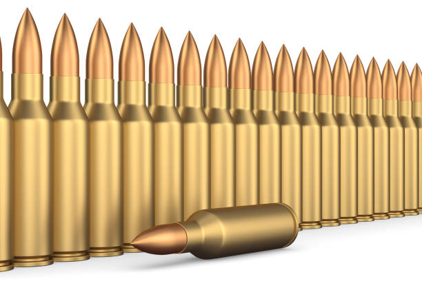 istock bullet on white background. Isolated 3D illustration 1318903504
