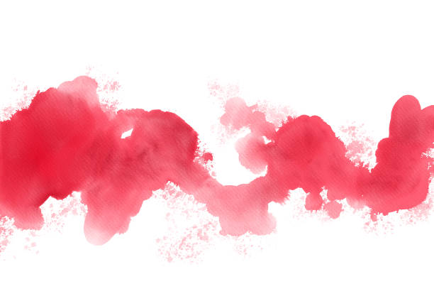 istock abstract simple background with paint watercolor blots and splashes, wavy bends, on a white background 1318909613