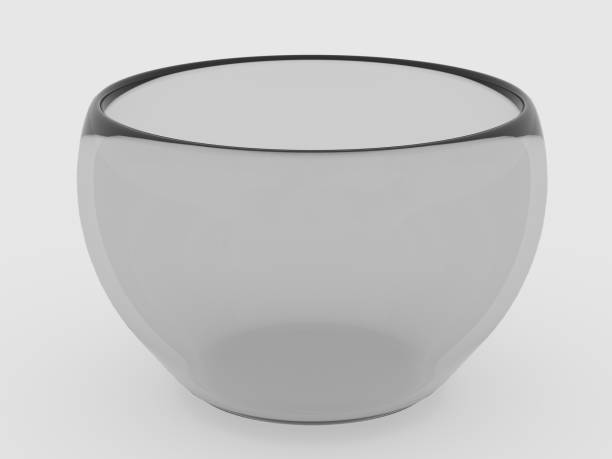 istock Transparent round vase or plate on isolated background 1318910271