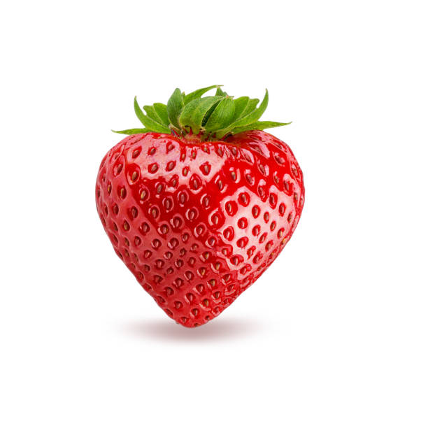 istock Strawberry isolated on white background with clipping path 1318910733