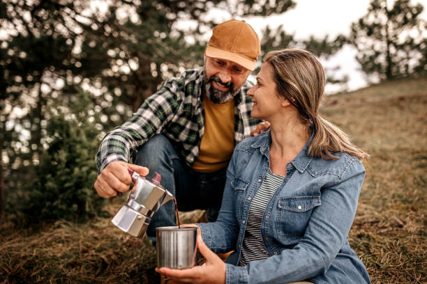 istock Wonderful day for coffee in nature 1318914209