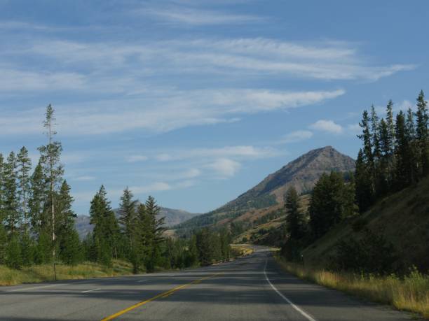 istock Scenic landscape along North Fork High Way, Wyoming. 1318923626