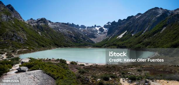 Laguna Esmeralda At Ushuaia A Green Water Lagoon That Is One Of The Tourist Attractions In The City Of Ushuaia In The Patagonia Region Argentina Stock Photo - Download Image Now