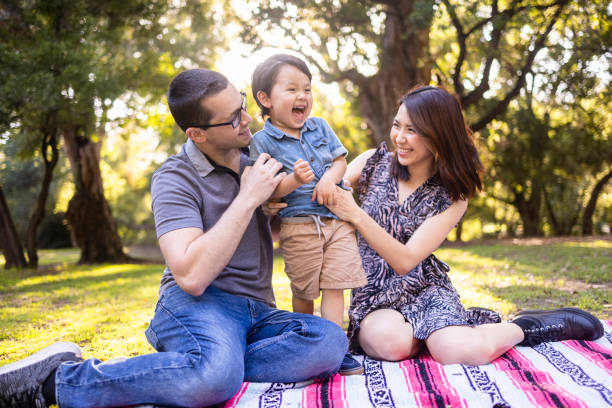 istock Little Boy Running to his Parents 1318928122