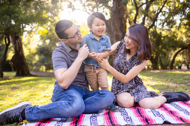 istock Little Boy Running to his Parents 1318928216