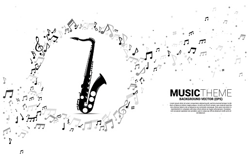 Concept background for song and concert theme.