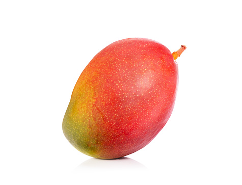Mango fruit on white background with clipping path.