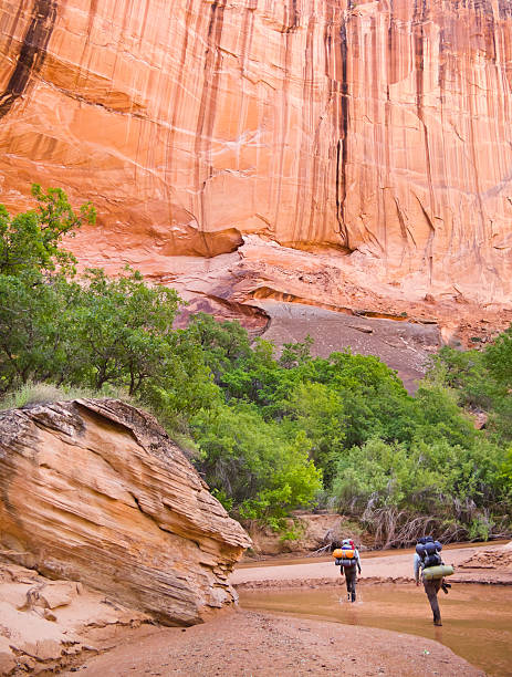 Cтоковое фото Backpacking the narrows