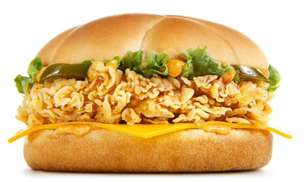 Shots of different Burger sandwiches styles