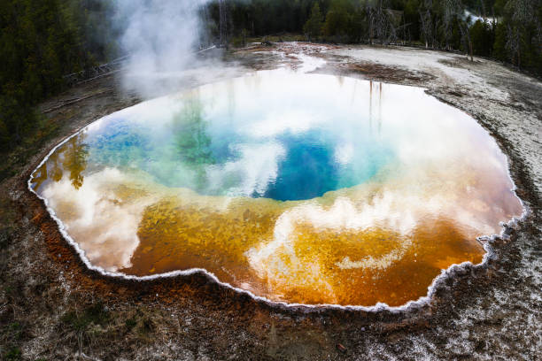 Geysers and Hot Springs at Yellowstone May 2021
