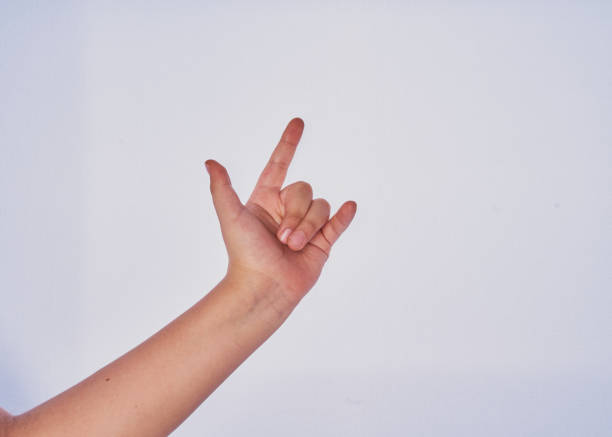 istock Latin man hand gesturing on a white background 1318941147