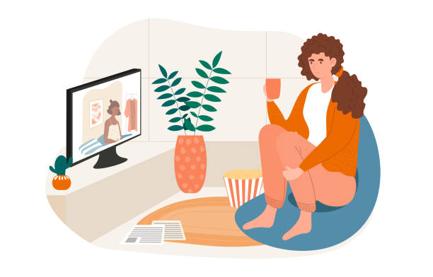 Ver La Tele Vectores Libres de Derechos - iStock Ver La Tele Vectores Libres de Derechos - iStock
