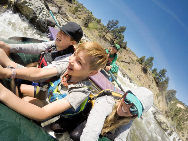 istock Camping and rafting with moms in California 1318948035