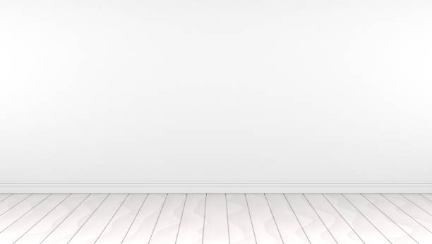 istock Wood Floor with White Wall 1318949117