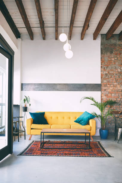 istock Shot of a sofa in an empty cafe 1318949262