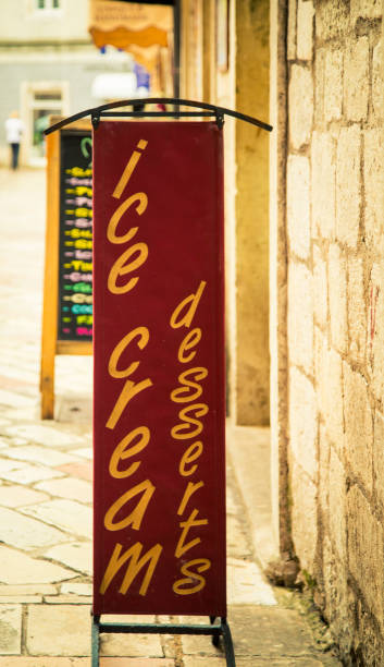 istock ice cream sign on a street 1318951493