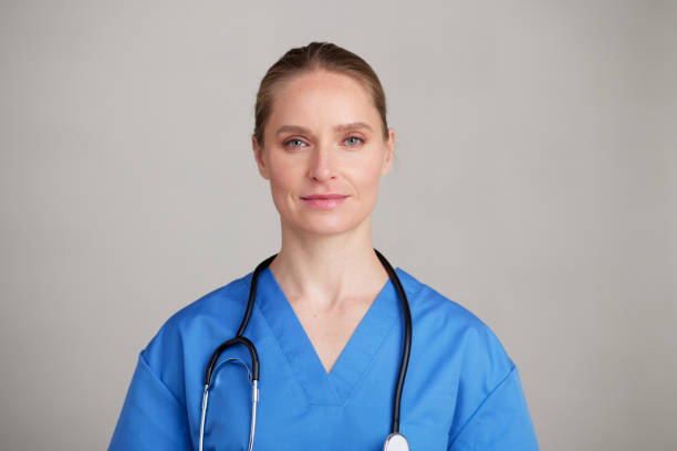 istock Studio portrait of a young nurse. 1318988779